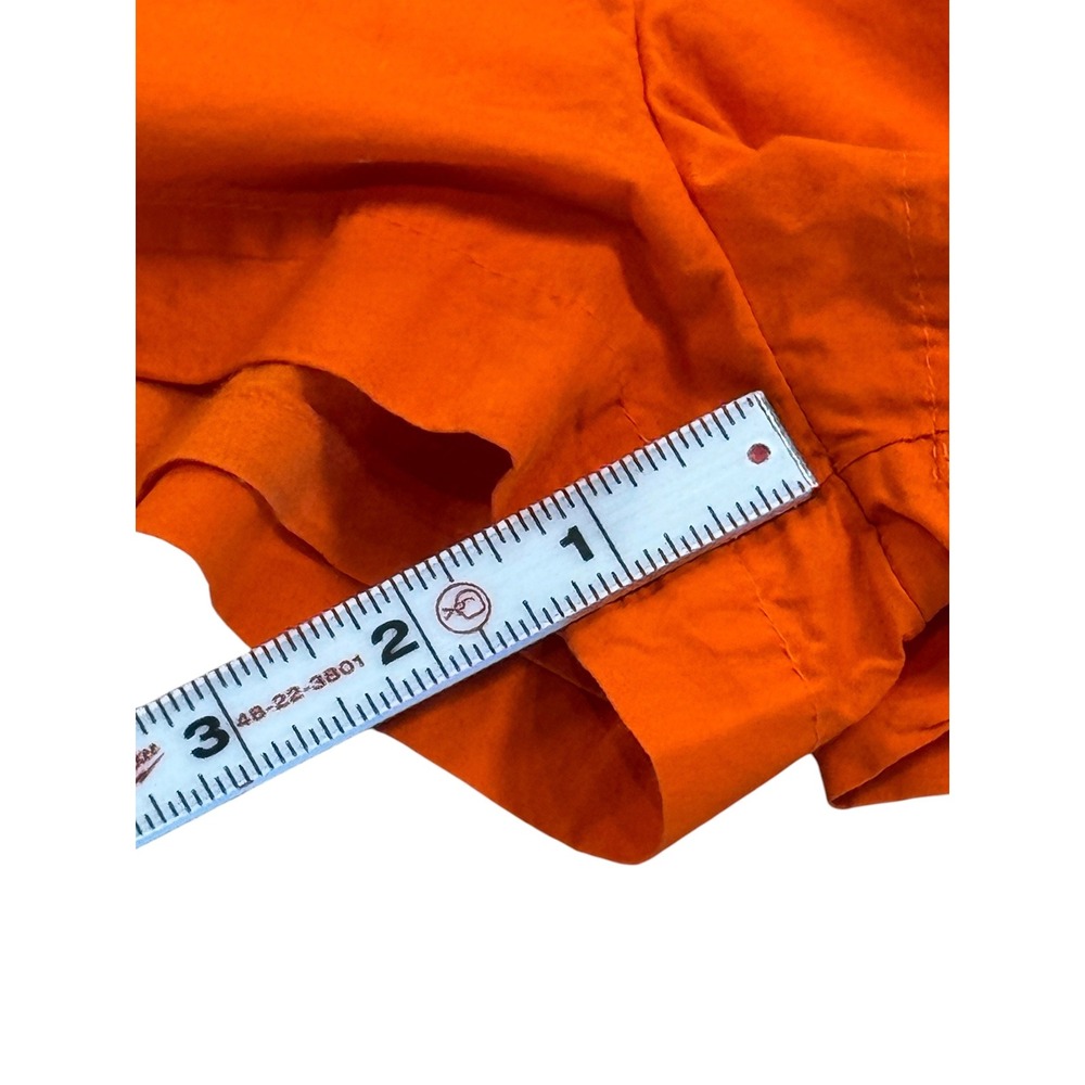 Anthropologie Maeve Pleated Poplin Shorts 6 Orange Preppy Grandmillennial EUC - Picture 9 of 10